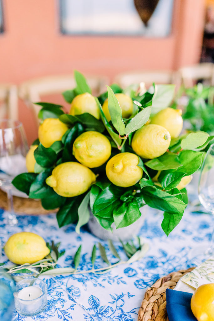 lemon blue italian dinner 