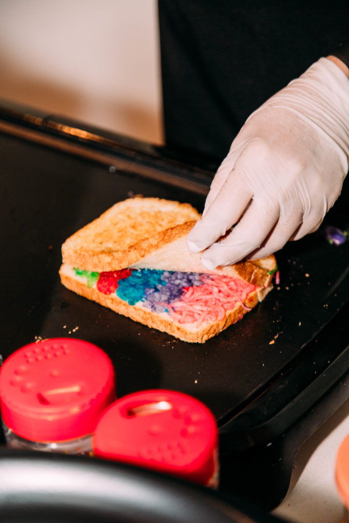rainbow grilled chesse 