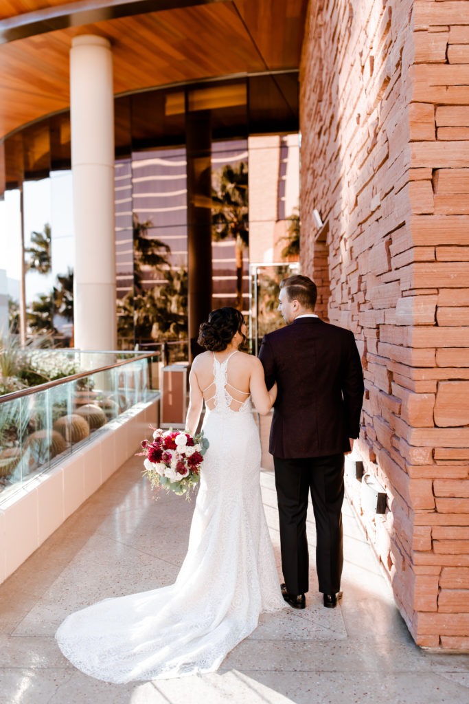 Zoe & Mitchell’s Poolside Ceremony at Red Rock Canyon Resort and Spa